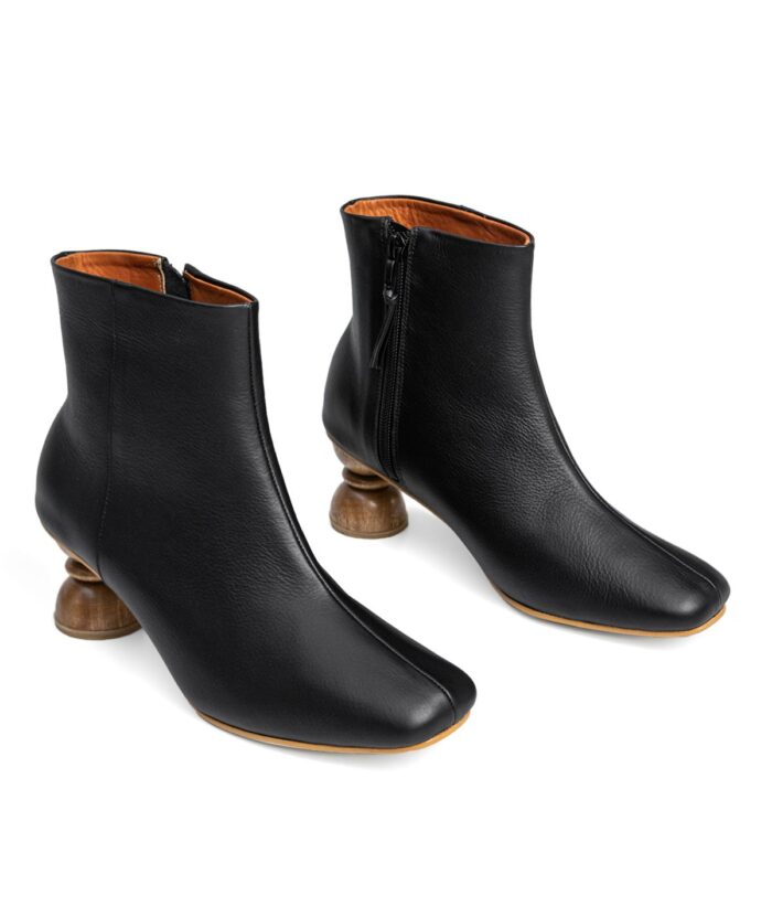 bota negro margo tacón mediano