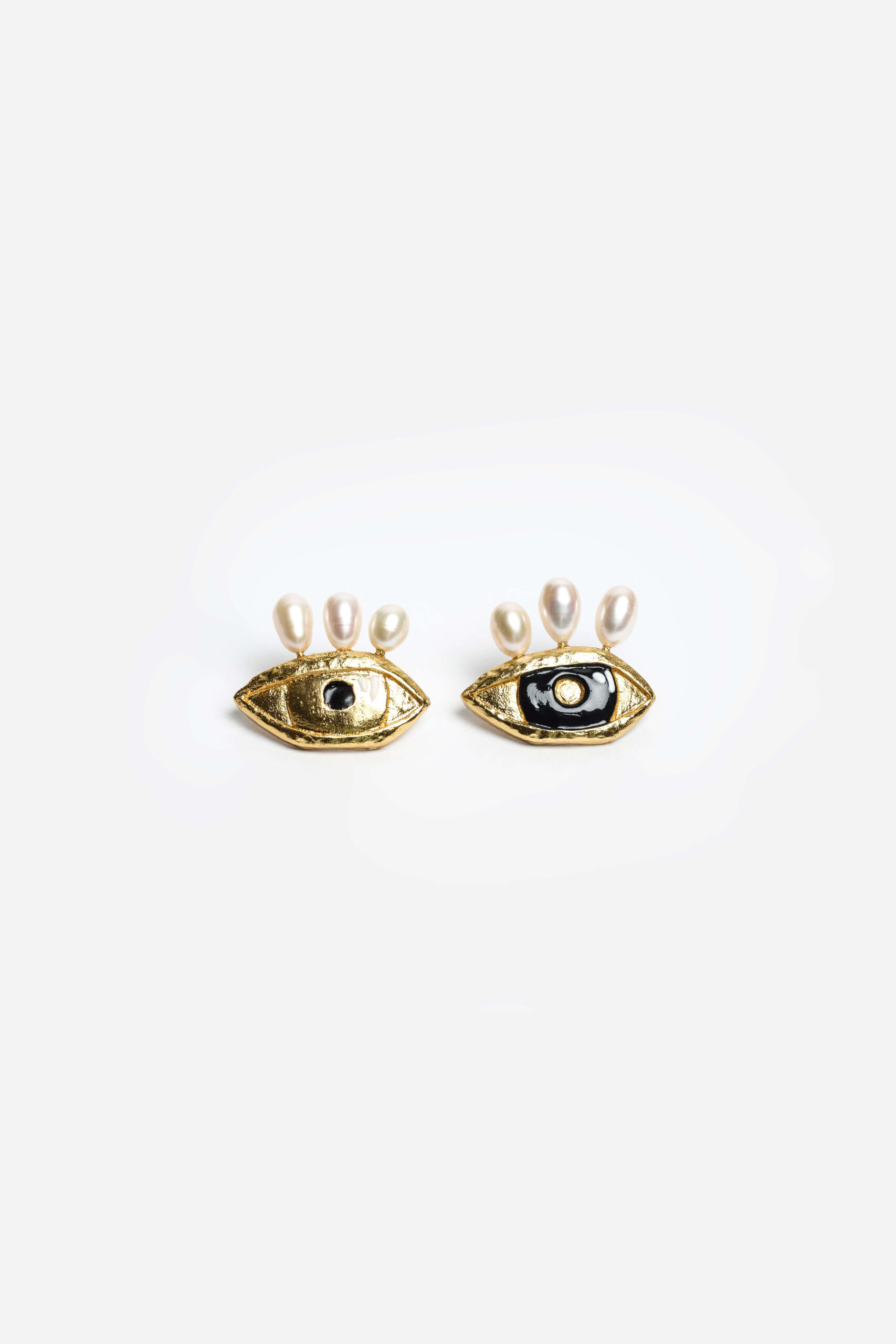 Aretes pestañas Perlas